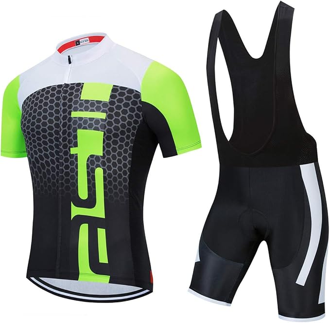 Men's Cycling Jersey Set, Summer Mountain Bike Clothing Short Sleeved Riding Jerseys