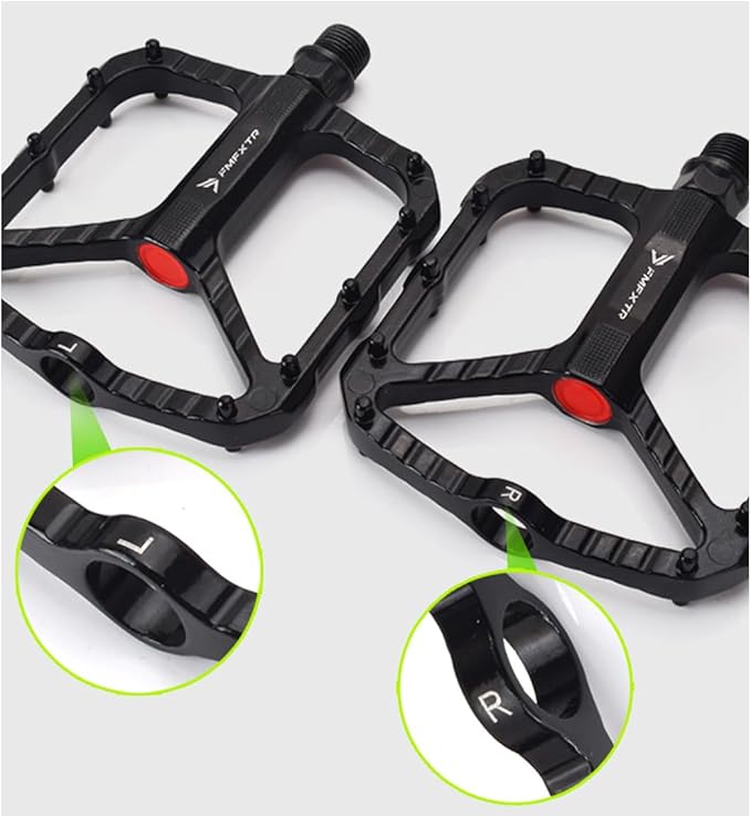 bicycle pedals, 9/16 inch aluminum bicycle pedals, wide platform pedal, mountain bike pedals for e-bike, mountain bike, road bike