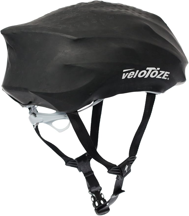 veloToze Cycling Helmet Cover, fits Most Bike Helmets - Keeps Wind, rain and Sun Away from Head; Bright Colors for Visibility