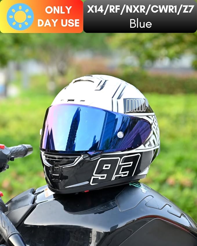 CWR-F1 Shield for RF-1200 Visor X14 NXR RF-SR Z7 Motorcycle Helmet Visor Replacement Sun Protection Anti-Scratch, Universal
