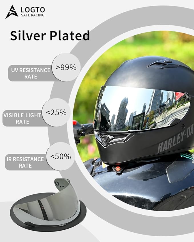 Replacement Motorcycle Helmet Visor Shield for Star RS-1 Vortex Qualifier Revolver Helmet Accessories Universal