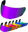 PSLER Qualifier Visor- Qualifier DLX Helmet Visor Motorcycle Face Shield Accessories Replacement for Bell Qualifier/Star/Vortex/RS-1/Revolver,Deep Purple