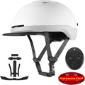 Urban-Smart Bike Helmet for Adult - Front & Rear LED Lights | Turn Signals Remote Control | Brake Warning Light | Removable Visor | Men Women Commuter Bicycle Helmet for E-Bike & Cycling