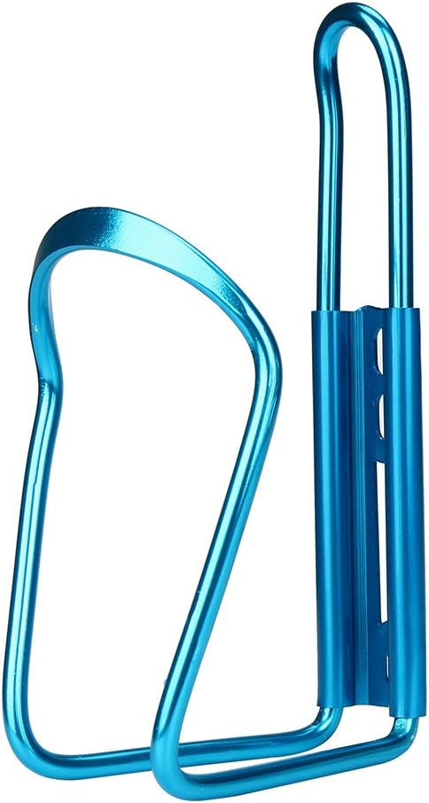 Lightweight Aluminum Alloy Bicycle Water Bottle Cage Holder for Outdoor Activities, Bike Bicycle Cycling Drink Water Bottle Rack Holder Cage (Blue)