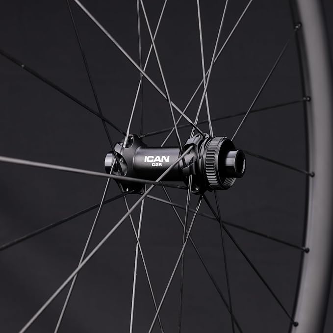 ICAN FL40/50 Max 1347g/1370g/1395g Carbon Disc Road Bike Wheelset 23mm Inner Width 700C 36T Ratchet System Hub