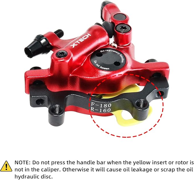 Z00M HB-100 Hydraulic Disc Brake Calipers Set MTB Bike Disc Brakes Front & Rear Caliper Set, Aluminum Alloy Bicycle Disc Brake Kit for eBike, Mountain Bike, Road Bike, Fat Bike
