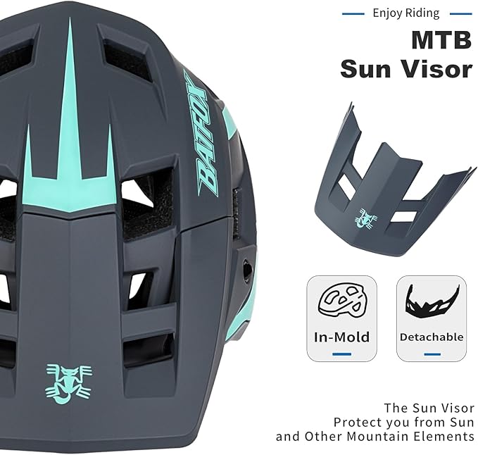 BATFOX Bike Helmet,Mountain Bike Helmet Helmets for Men Women Adults Youth