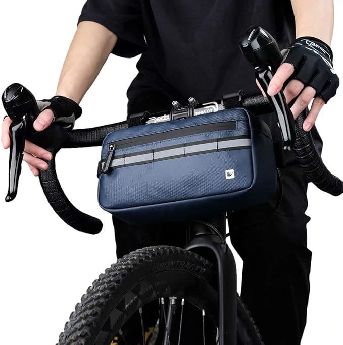 Rhinowalk Multifunction Bike Handlebar Bag Front Bag 3L Bicycle Frame Bag Waterproof Shoulder Bag Handbag Waist Bag