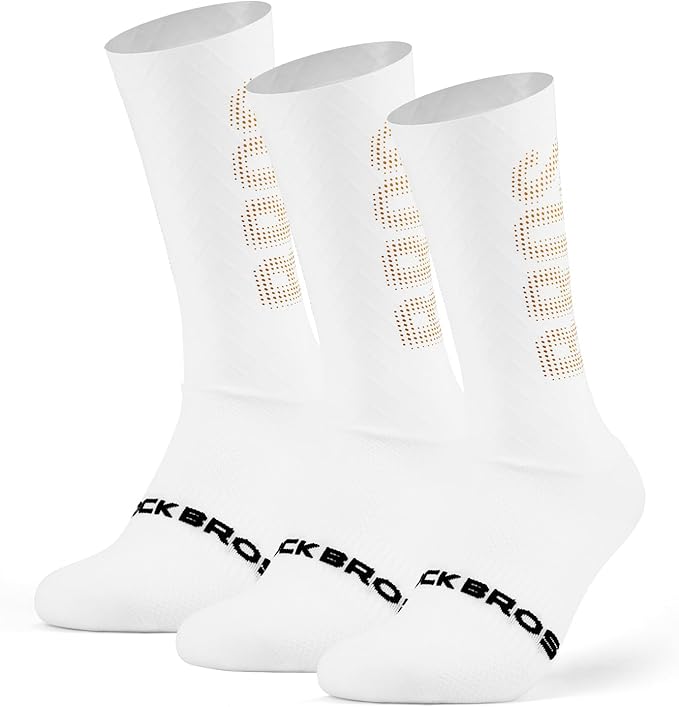 ROCKBROS Cycling Compression Socks,Crew Length,Non-Slip,Breathable&Wicking,Road,Bike Sports and Running for Men Women,3-Packs