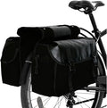 YAPJEB Bike Bags for Bicycle Rear Rack, Black Green Khaki Trunk Pannier Saddle Seat Bag Carrier for Commuter Cycling Travel(Black)