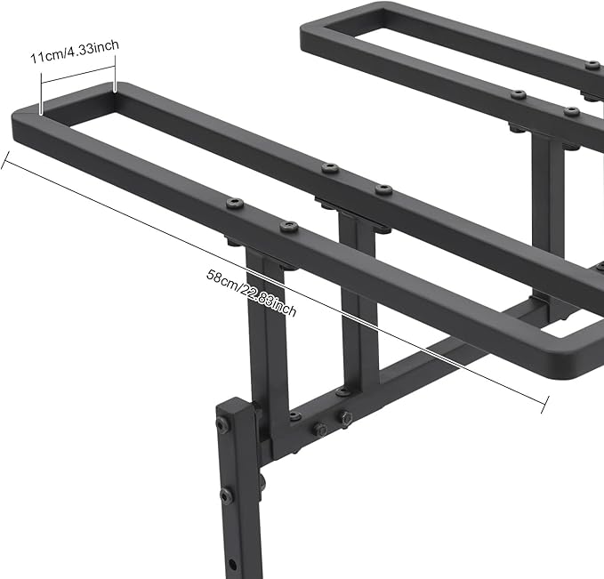 3/5 Bikes Stand Rack Adjustable Bike Storage Rack, Bikes Floor Stand, Bicycle Parking Rack, Bicycle Stand for Garage, Indoor, Outdoor, Max Tire Width 2.4in (For 3 Bikes)