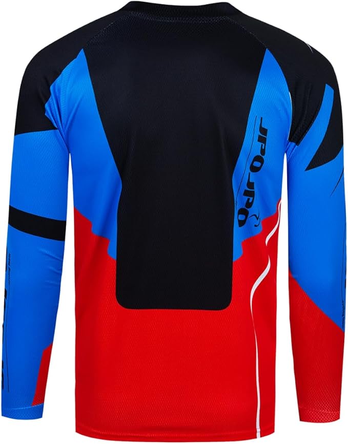 Men's Mountain Bike Jersey Long Sleeve MTB Off-Road Motocross Jersey Quick Dry Downhill&Motocross Shirts