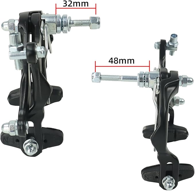 FOMTOR Bike Brake C Brake Caliper Set Bicycle Rear & Front Brakes Kit Aluminum Alloy Side Pull Brake for MTB Mountain Bike, Road Bicycle(1 Pair)