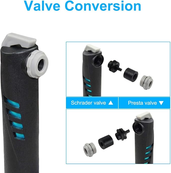 Bike Repair Kit Contains 16-in-1 Tool, 120Psi Mini Bicycle Pump, Tire Patch, Used for Mountain/Road Bike.(Blue)