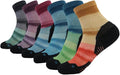 HUSO Unisex Digital Printed Athletic Quarter Running Socks 2,3,4,6,11 Pairs