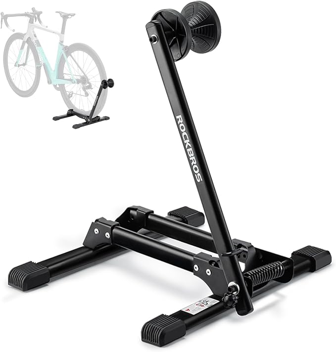 ROCKBROS Bike Stand Floor Stable Bike Storage Rack Bicycle Parking Stand for Mountain and Road Bike Indoor and Outdoor