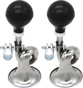 2 Pack Bugle Horn, Coolrunner Retro Clown Horn, Kids Bike Horn, Classic Vintage Metal Twist Loudspeaker Siren Hooter Snail Air Horn for Vehicles Bicycles Golf Cart