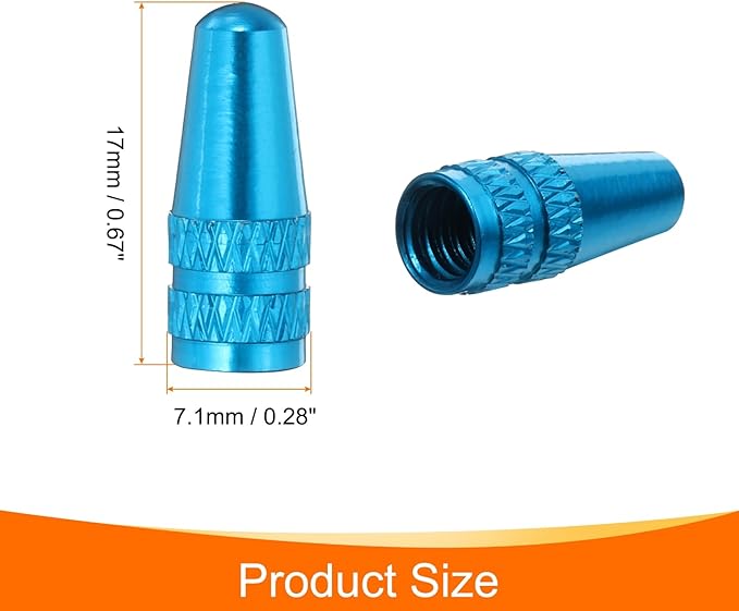 HARFINGTON Bike Valve Caps Anodized Aluminum Road Bicycle Air Tire Valve Caps Dust Caps for MTB Road Racing Bicycle