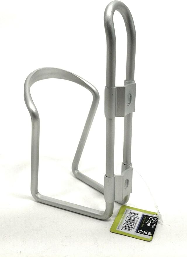 Lightweight Bike Water Bottle Holder by Delta Cycle - Bottle Cage Holder Mount - Compatible with Any Standard Water Bottle - Easy Installation Quickly Mounts to Any Bike