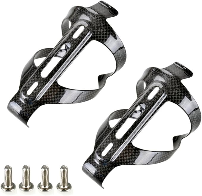 PERGEAR Carbon Fiber Lightweight Bicycle Water Bottle Cage for Cycling