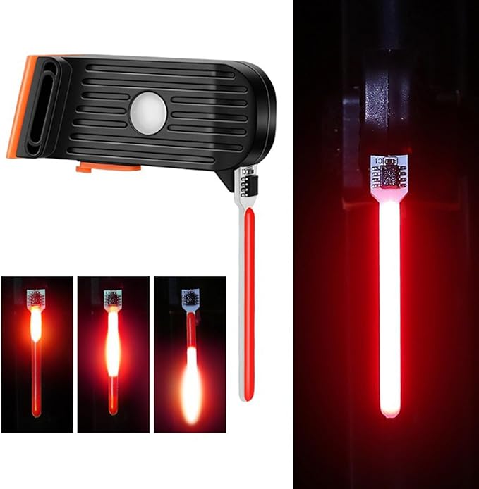 Bike Tail Light LED Rechargeable Rear Bicycle Light for Night Riding Cycling Bright Back Mountain Bike Ebike Accessories Waterproof Safety Warning Light for Adult Kids