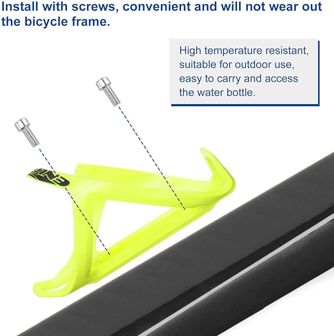 HARFINGTON Bicycle Water Bottle Holder Lightweight Universal Bike Bottle Cages Cycling Cup Holder for MTB Mountain Road Gravel