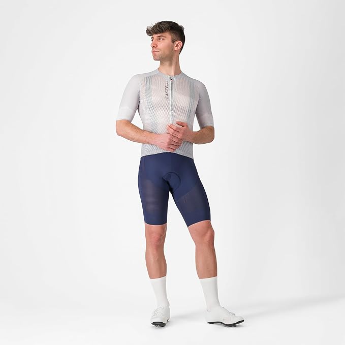 CASTELLI Men’s Climber’s A/C Jersey, Quarter Length Sleeve, Full Zip, Road Cycling & Gravel Biking Jersey with UV Protection