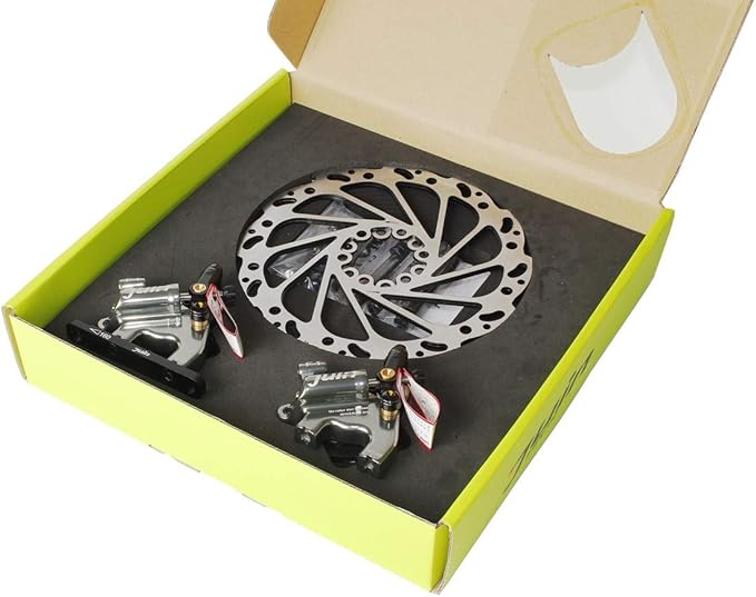 Juin Tech F1 Hybrid Hydraulic Disc Brake Caliper Set - Flat Mount - for Road, Gravel & CX