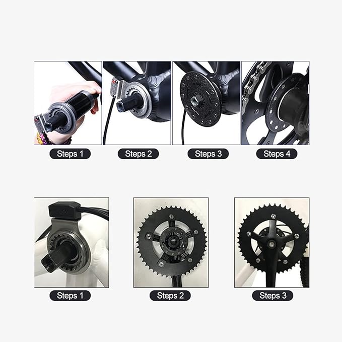 Alomejor Electric Bike Sensor,Dual Hall Sensors Precise Pedal Detection Pedal Assist Sensor 12 Magnets Reliable PC Plastic Durable housing for Urban commuters Mountain Bikers Leisure Cyclists