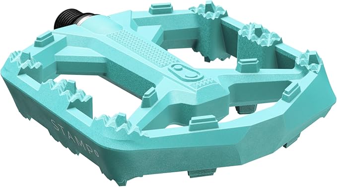 Crankbrothers Stamp Flat MTB Pedals - Size-Specific, Lightweight, Versatile, Durable Bike Pedals
