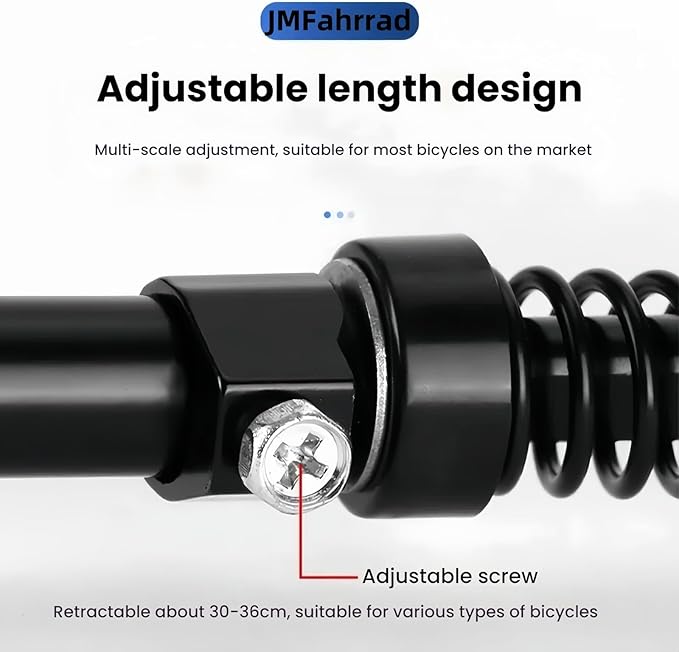 Adjustable Bicycle Kickstand for Mountain Bikes Aluminum Alloy Kickstand with 30-36cm Length Adjustment, Universal Fit
