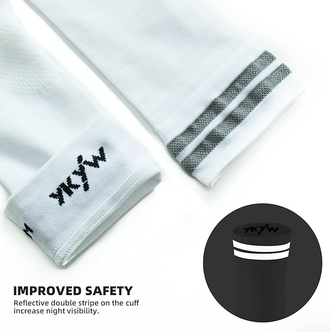 YKYWBIKE Cycling Socks for Men Women-Athletic Crew Bike Socks,Compression Biking Socks for Men Cycling,MTB Riding Socks
