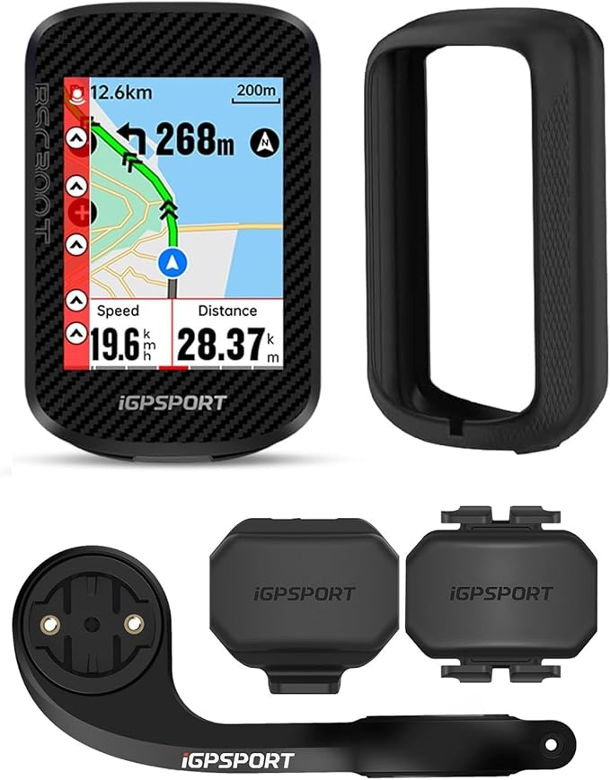 iGPSPORT BSC300T Wireless Bike Computer GPS, Touchscreen Offline MAP Navigation Off Course Warning Compatible with Insta 360, for Ebike Road Bike MTB
