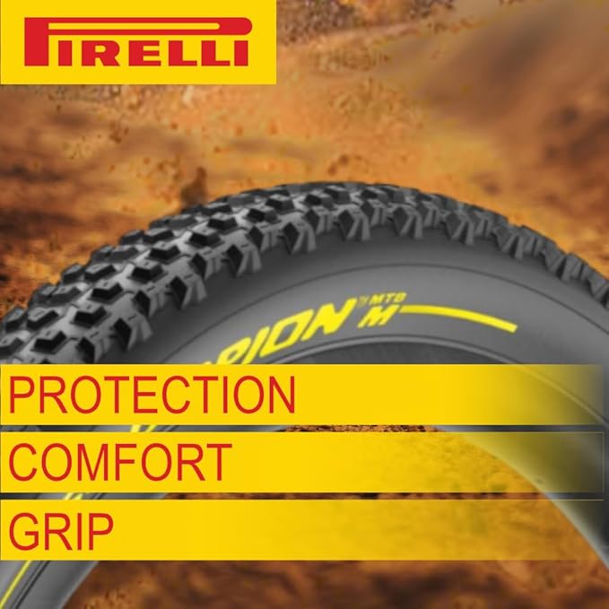 Pirelli Scorpion Sport XC M 29 x 2.2 & XC M 29 x 2.4 Black Folding Tire for Mountain Bikes - Mixed Terrain Performance, Lightweight and Durable for Varied Terrain with Pirelli Scorpion Keychain.