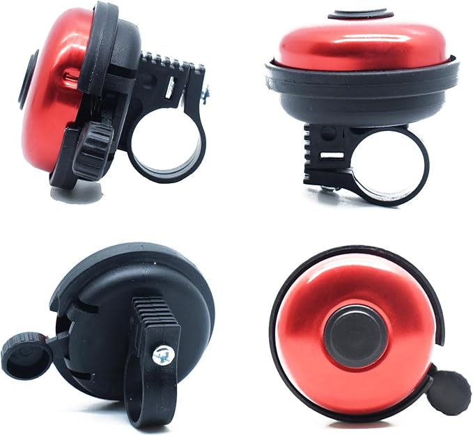 Red Bike Bell Red Bike Streamers Ribbon Bicycle Tassels for Bike Handlebar Decorations