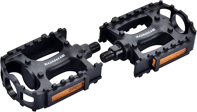 Bicycle Pedals, Bike Pedals, Plastic MTB Pedals, 9/16 Inch