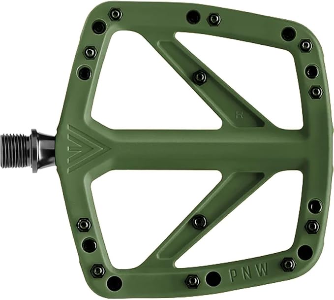 PNW Components Range Composite MTB Pedals – Nylon Flat Mountain Bike Pedals – Sealed Bearings – Wide Platform – Multiple Colors