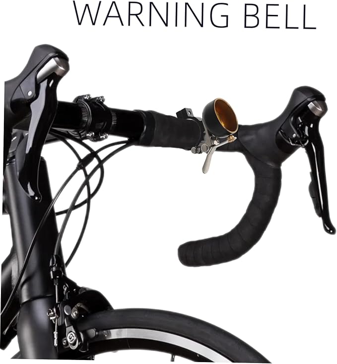Kisangel Vintage Bicycle Bell Loud Warning Sound Bike Ring for Road Mountain Bikes and Scooters Easy Installation Durable Design Retro Appeal