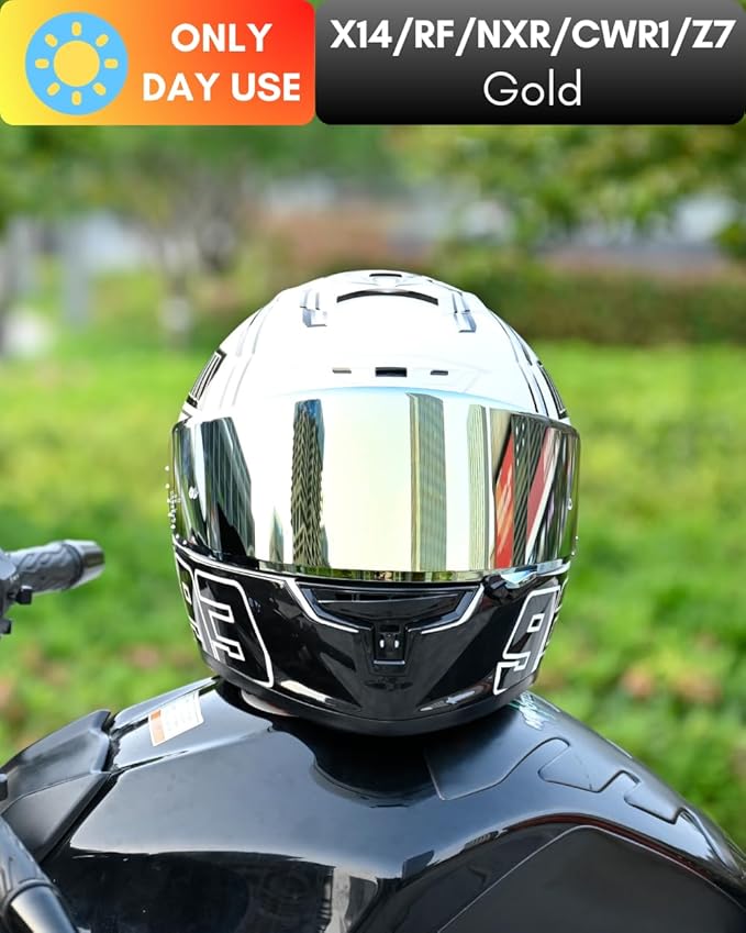 CWR-F1 Shield for RF-1200 Visor X14 NXR RF-SR Z7 Motorcycle Helmet Visor Replacement Sun Protection Anti-Scratch, Universal