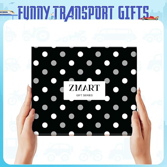 Zmart Transportation Gifts for Men Women - Airplane Cycling Race Car Socks for Adult