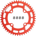 FOMTOR 104 BCD Chainring (30-52T) 7-12 Speed Compatible CNC 7075 Aluminum Narrow Wide Tooth Round Oval Chainrings for MTB/Road Bike Ebike Chainwheel Black/Red