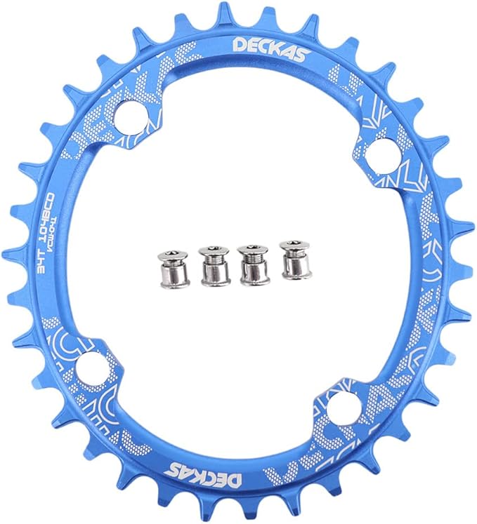 DJC Bike Chainring 104mm BCD Round/Oval MTB 104BCD 30T to 52T 7/8/9/10/11/12 Speed Narrow Wide Tooth Aluminum 7075 Super Lightweight 30T 32T 34T 36T 38T 40 42 DH XC Trail Fat Bike Ebike