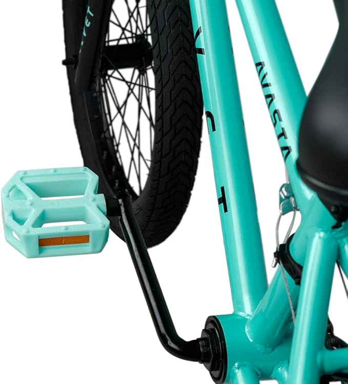 AVASTA Durable Polypropylene Bicycle Pedals with Reflector for Mountain Bike Road Bike and Other Bicycles,Two Thread Size（9/16”&1/2“）