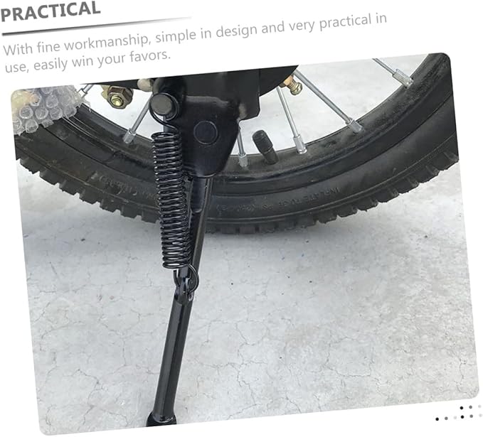 Toyvian Kids Adjustable Bike Kickstand Aluminum Alloy Side Support for Balance Bikes Foot Support Bracket for Children and Outdoor Use