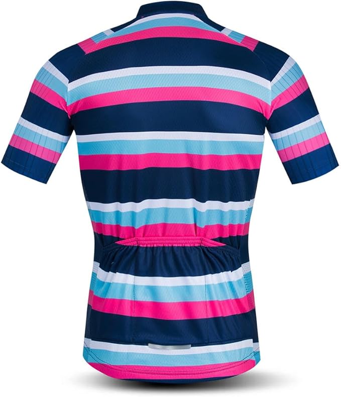 JPOJPO USA Cycling Jersey Men Road Bike Shirt Summer Biking Tops Short Sleeve Bicycle Clothes Cycle Wear Breathable