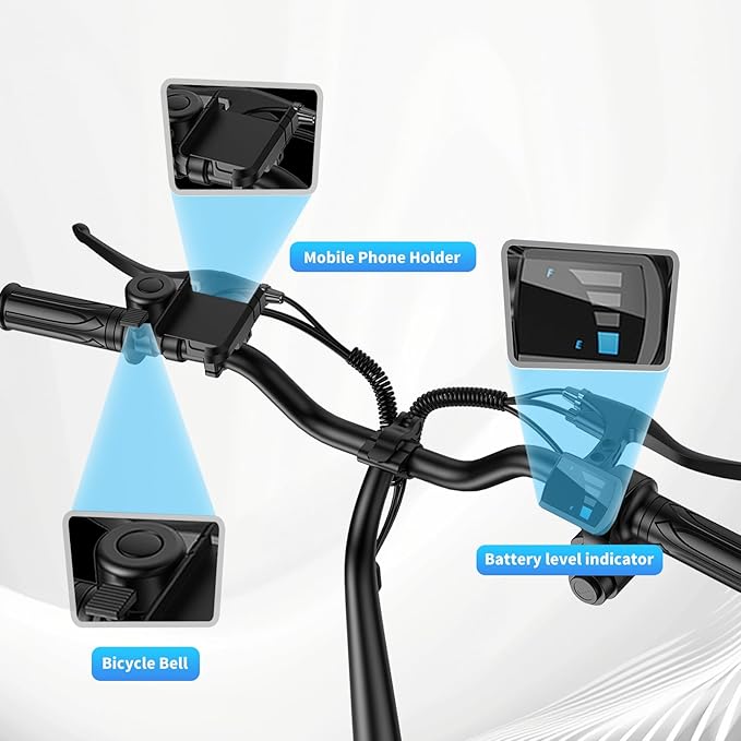 Electric Scooter Adults, 1300W/900W Peak Motor, Electric Scooter with Seat, 48V 13Ah/10.4Ah Battery, 14" Tires, 35/28 Miles Range, 20 MPH, 330 LBS Load, Dual Braking