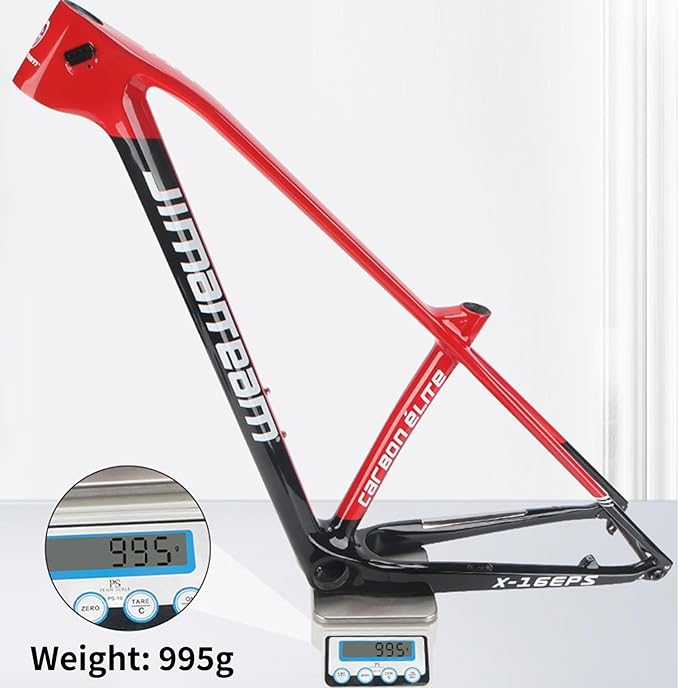 27.5er 29er Carbon Fiber Mountain Bike Frame 15''/17''/19'' Disc Brake Frame 12 * 148mm Thru Axle Boost Frame Semi-Internal Routing XC