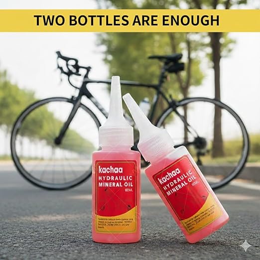 Brake Bleed Kit for Shimano, TEKTRO, Magura, TRP, Hayes, Formula, Giant.Mountain Bike Brake Bleed Kit Includes Transparent Funnel, 120ML Mineral Oil Brake Fluid.