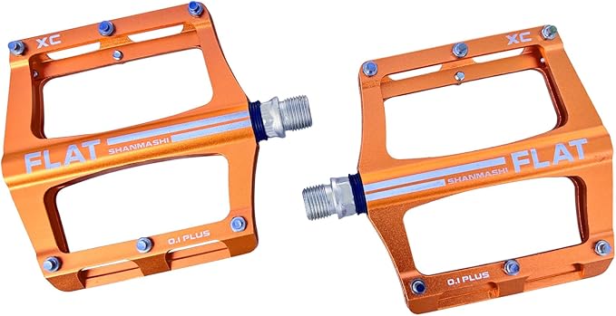UPANBIKE Mountain Bike Bearing Pedals 9/16'' Spindle Aluminum Alloy Flat Platform for BMX MTB Road Bicycle