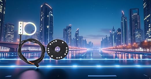 Alomejor Pedal Assist Sensor, Easy Installation Electric Bike Sensor 8 Magnets Power Speed for Urban Commuters Mountain Bikers Daily Riders